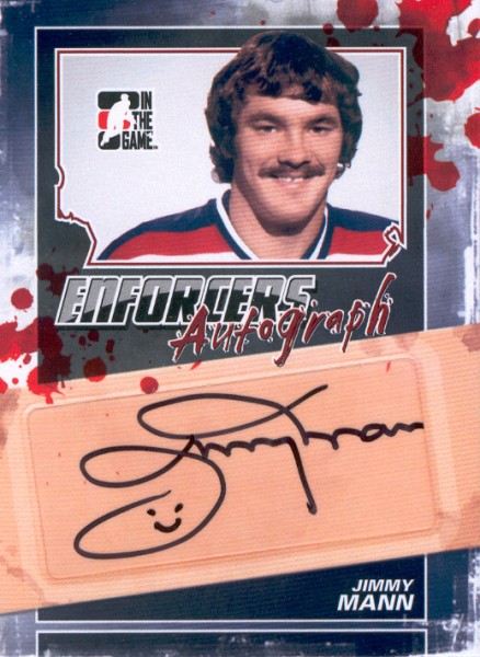 2011-12 ITG Enforcers Autographs #AJMA Jimmy Mann