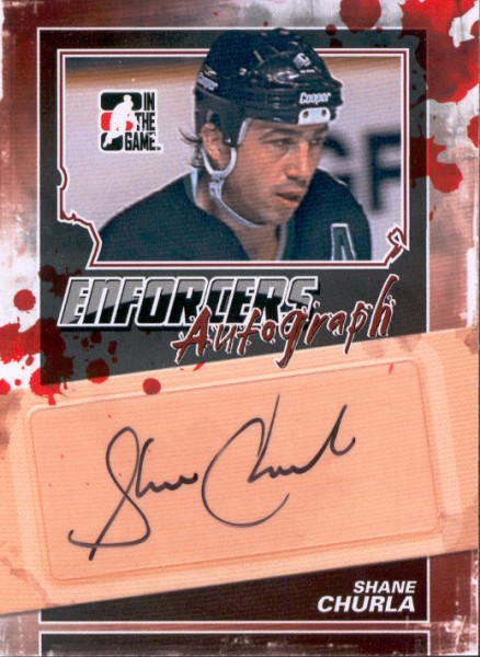 2011-12 ITG Enforcers Autographs #ASCH Shane Churla