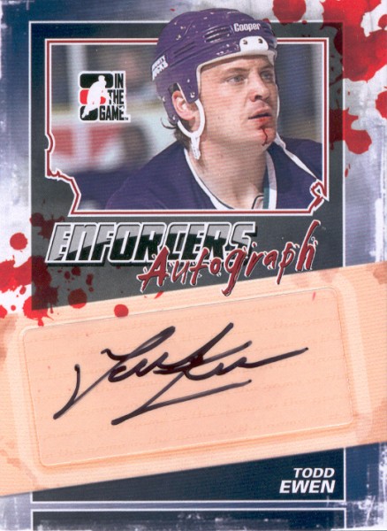 2011-12 ITG Enforcers Autographs #ATE Todd Ewen