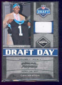 2011 Limited Draft Day Jerseys Prime #1 Cam Newton