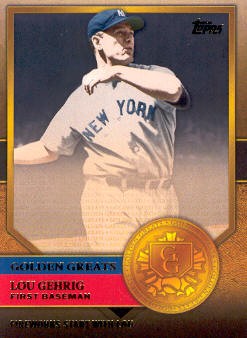 2012 Topps Golden Greats #GG3 Lou Gehrig