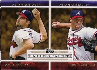 2012 Topps Timeless Talents #TT9 John Smoltz/Craig Kimbrel