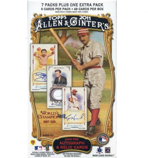 2011 Topps Allen and Ginter Baseball Retail Box