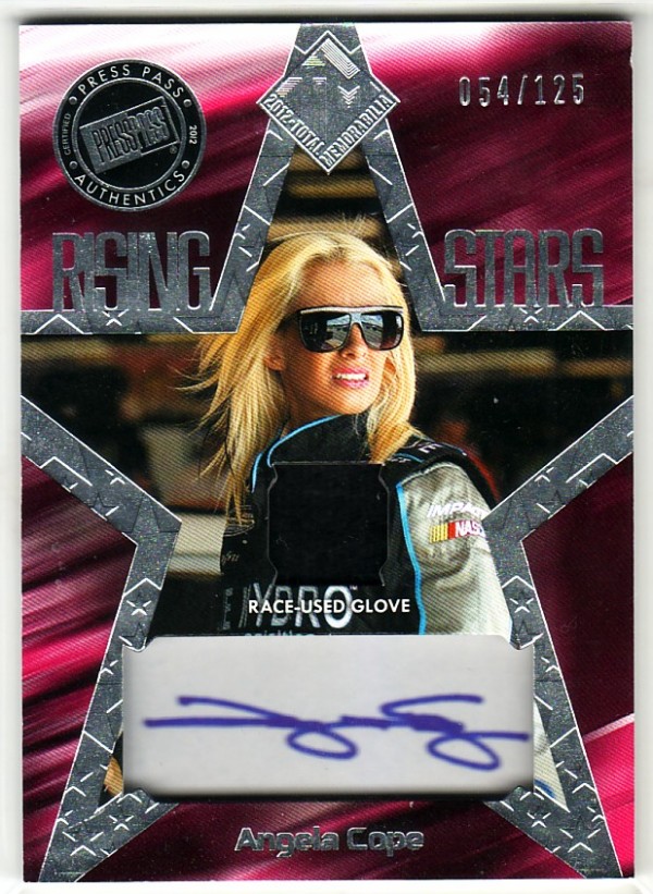2012 Total Memorabilia Rising Stars Autographed Memorabilia Silver #RSAC2 Angela Cope