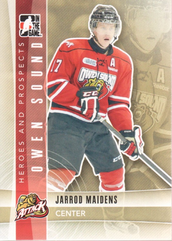 2011-12 ITG Heroes and Prospects #18 Jarrod Maidens CP
