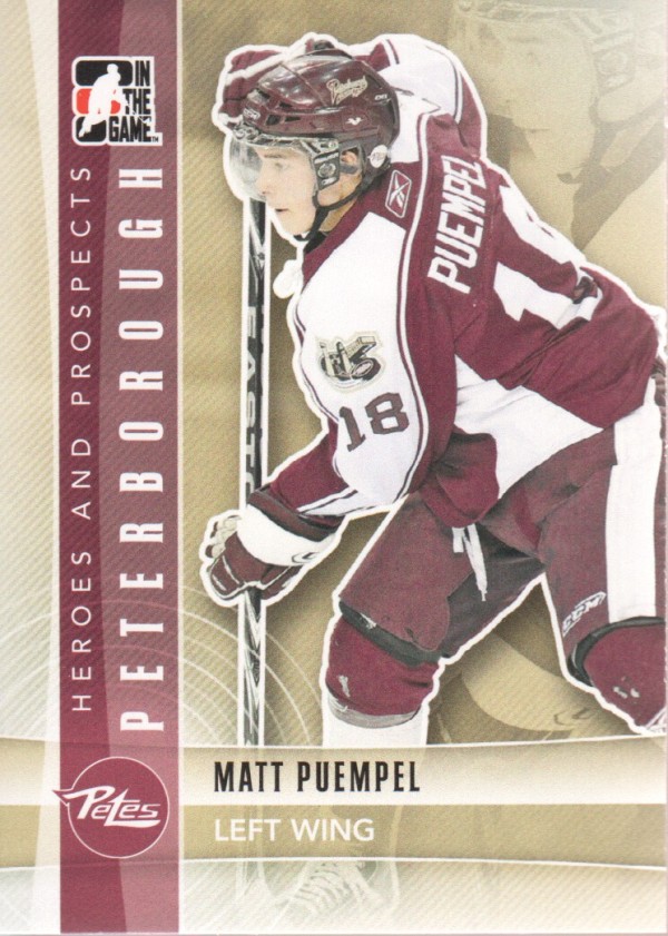 2011-12 ITG Heroes and Prospects #24 Matt Puempel CP