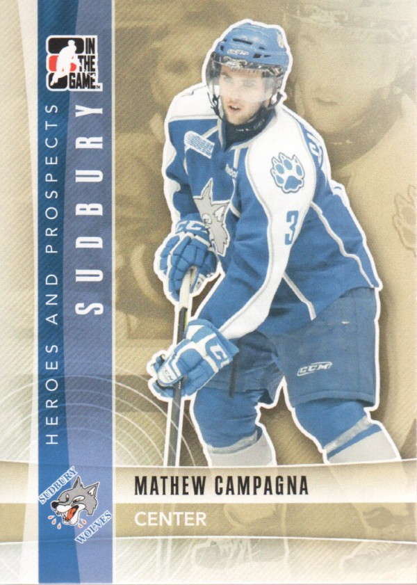 2011-12 ITG Heroes and Prospects #25 Mathew Campagna CP