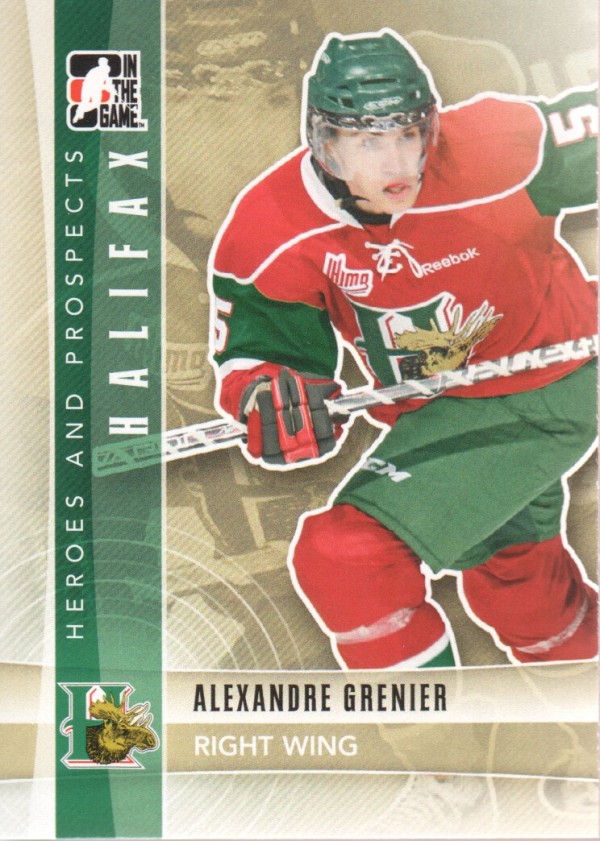 2011-12 ITG Heroes and Prospects #42 Alexandre Grenier CP