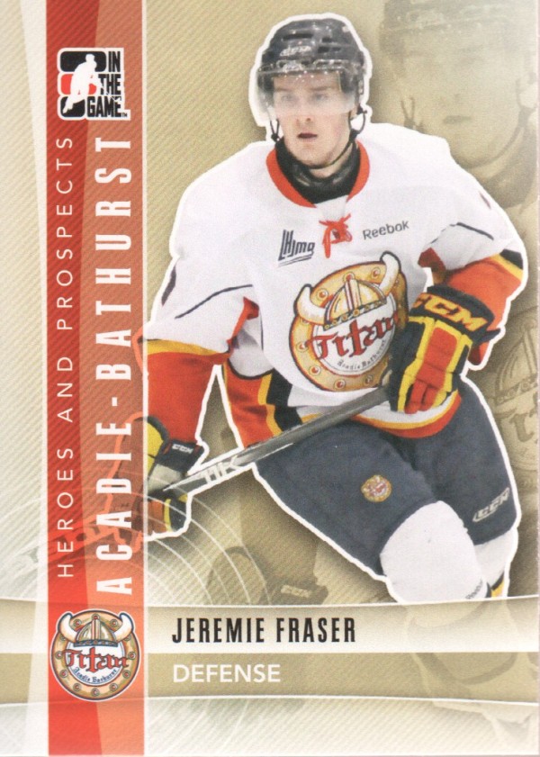 2011-12 ITG Heroes and Prospects #50 Jeremie Fraser CP