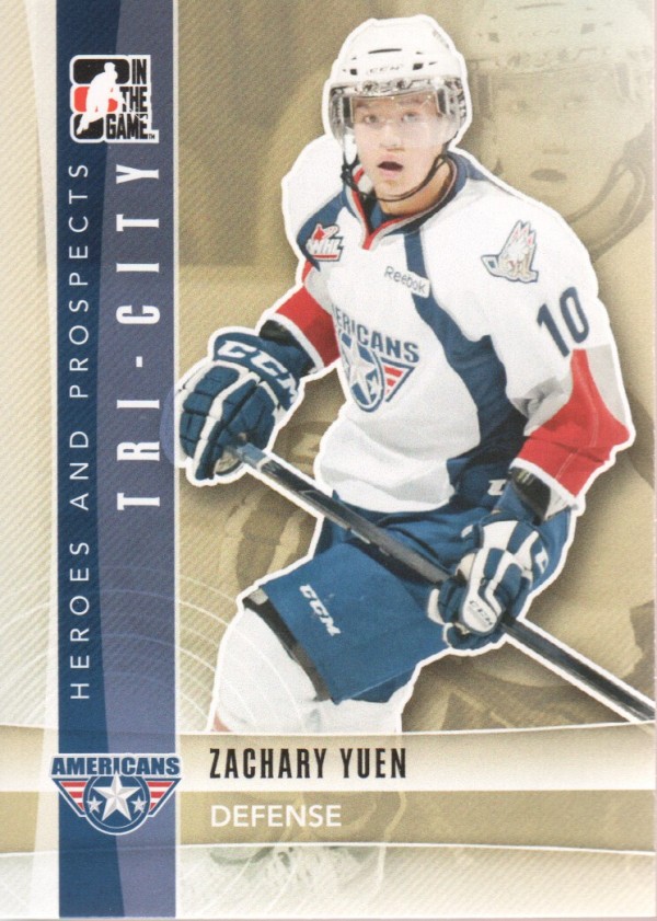 2011-12 ITG Heroes and Prospects #89 Zachary Yuen CP