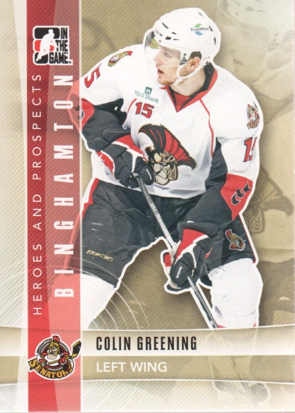 2011-12 ITG Heroes and Prospects #111 Colin Greening AP