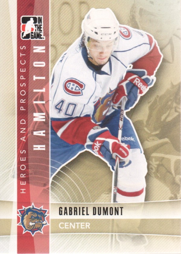 2011-12 ITG Heroes and Prospects #115 Gabriel Dumont AP