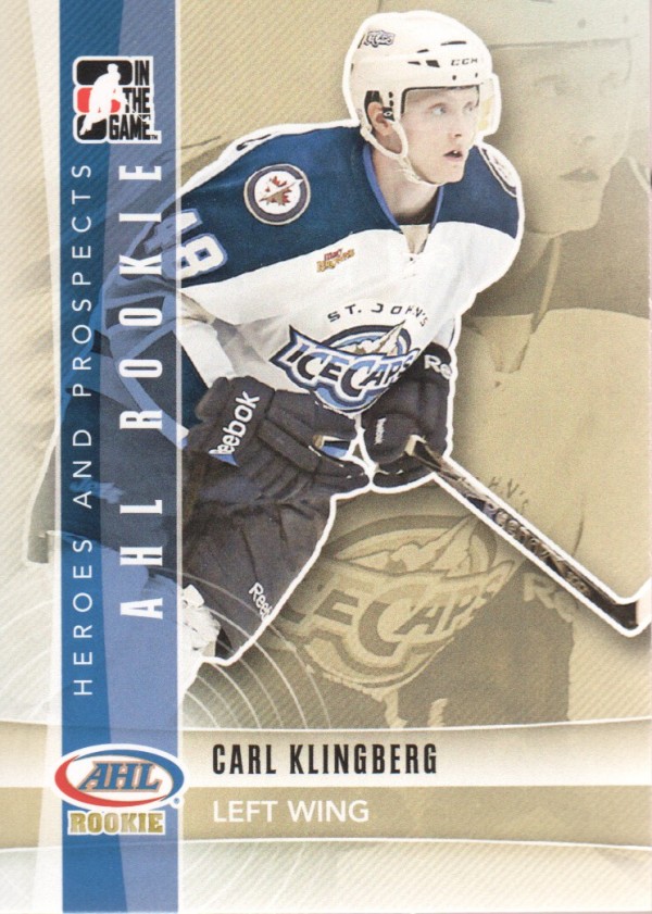 2011-12 ITG Heroes and Prospects #140 Carl Klingberg AR