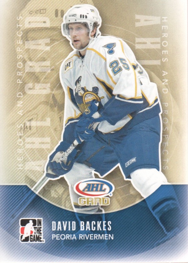2011-12 ITG Heroes and Prospects #151 David Backes AG