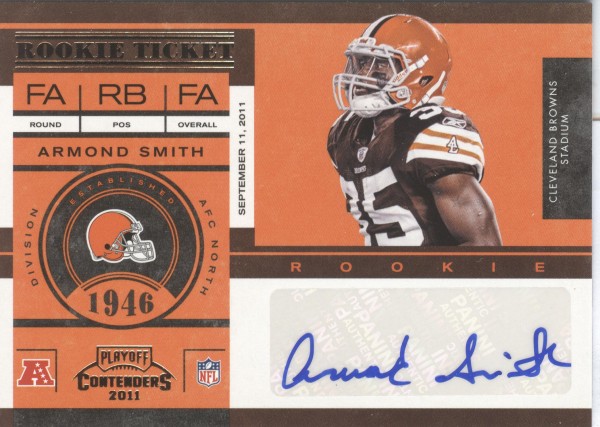 2011 Playoff Contenders #113 Armond Smith AU RC