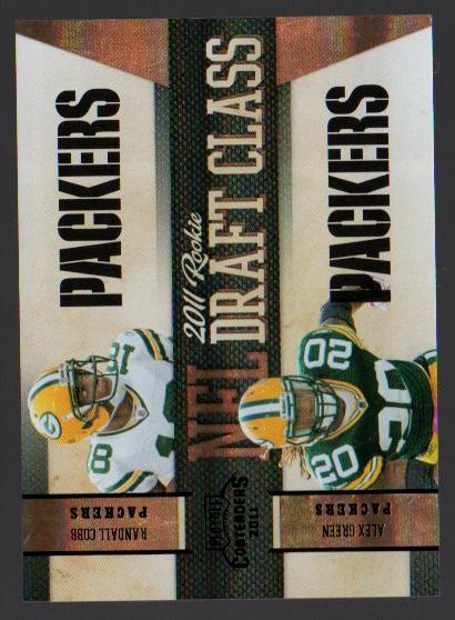 2011 Playoff Contenders Draft Class Black #15 Randall Cobb/Alex Green
