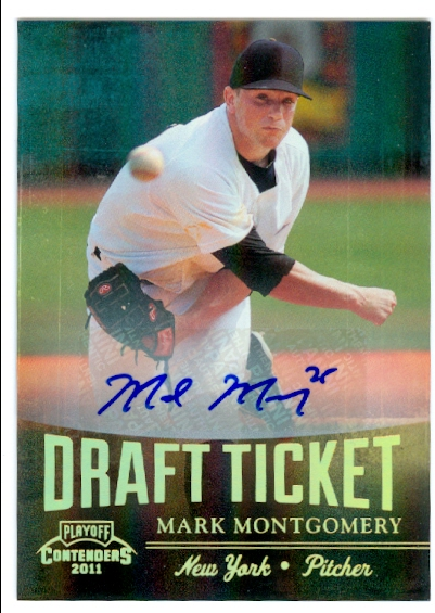 2011 Playoff Contenders Draft Ticket Autographs #DT78 Mark Montgomery