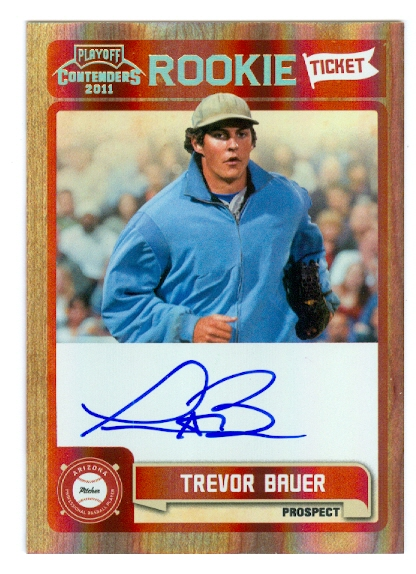 2011 Playoff Contenders Rookie Ticket Autographs #RT8 Trevor Bauer