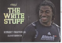 2012 SAGE HIT Write Stuff #WS3 Robert Griffin III