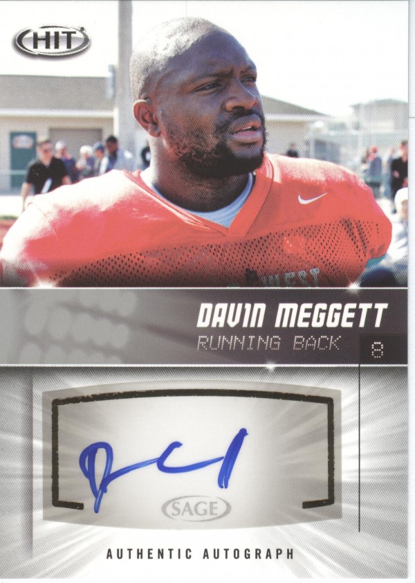 2012 SAGE HIT Autographs Silver #A13 Davin Meggett