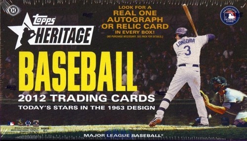2012 Topps Heritage Baseball Hobby Box