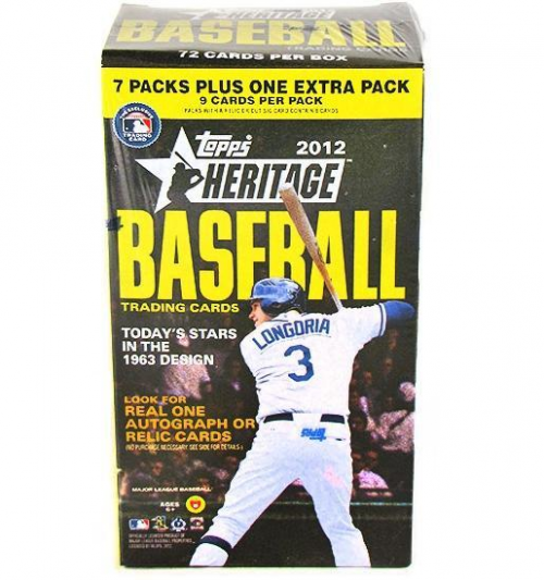 2012 Topps Heritage Baseball Retail Box
