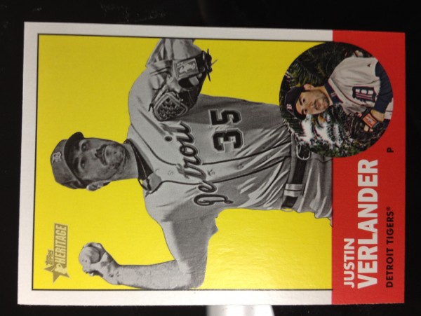 2012 Topps Heritage #44B Justin Verlander BW SP