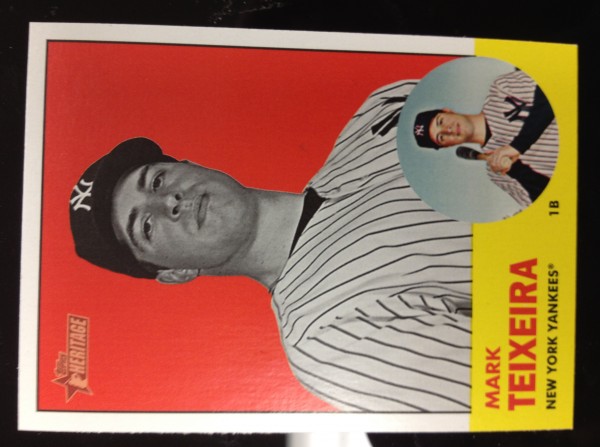 2012 Topps Heritage #183B Mark Teixeira BW SP