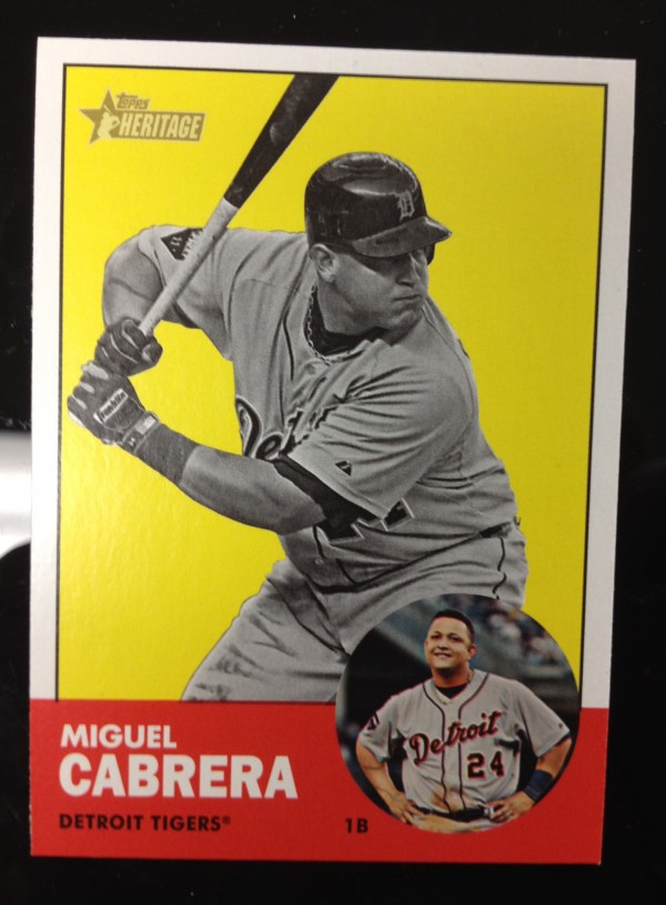 2012 Topps Heritage #348B Miguel Cabrera BW SP