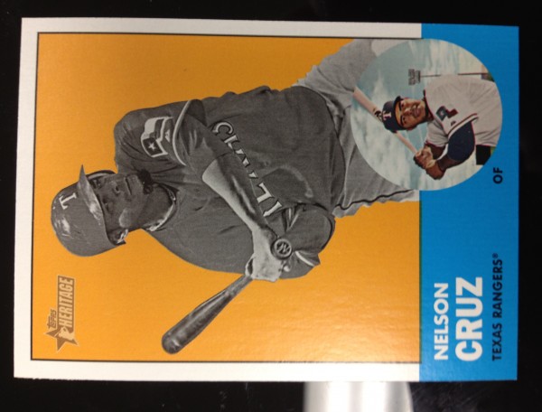 2012 Topps Heritage #468B Nelson Cruz BW SP