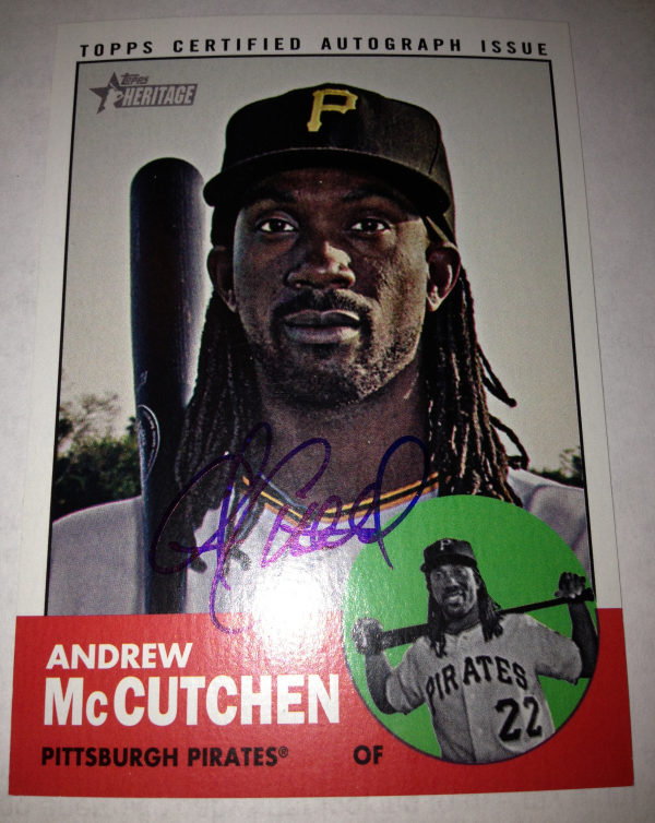 2012 Topps Heritage Real One Autographs #AM Andrew McCutchen