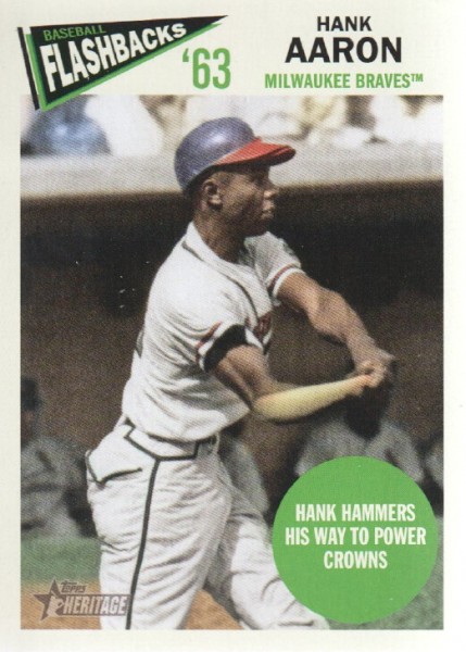 2012 Topps Heritage Baseball Flashbacks #HA Hank Aaron