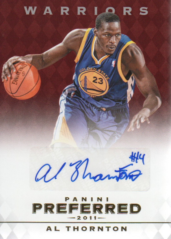 2011-12 Panini Preferred #3 Al Thornton PS/74 AU