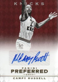 2011-12 Panini Preferred #23 Campy Russell PS/74 AU front image