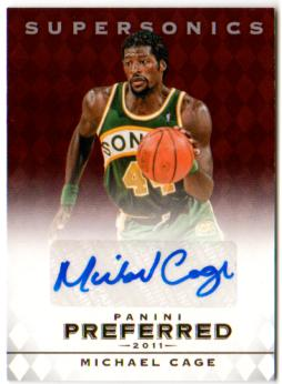 2011-12 Panini Preferred #75 Michael Cage PS/74 AU