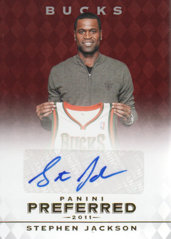2011-12 Panini Preferred #90 Stephen Jackson PS/74 AU