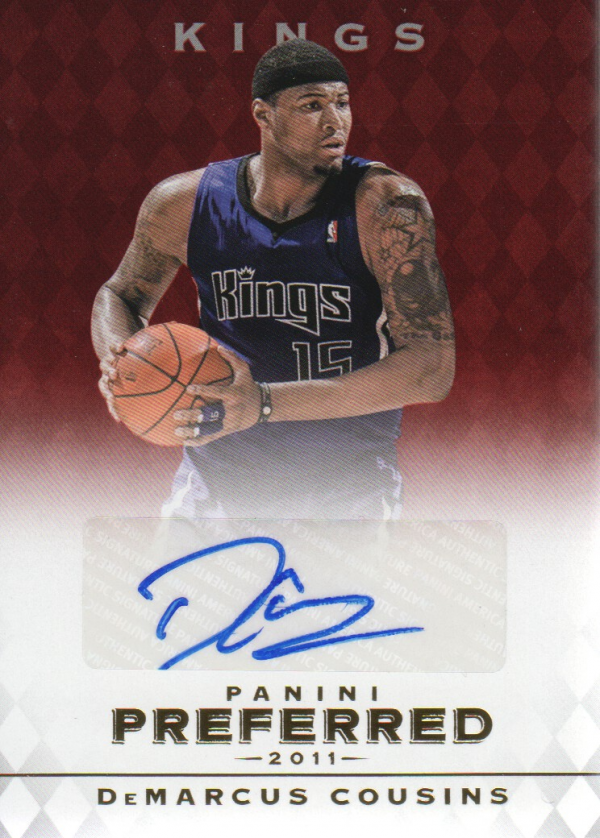 2011-12 Panini Preferred #299 DeMarcus Cousins PS/49 AU