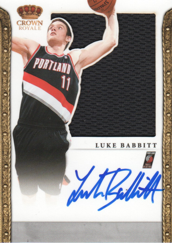2011-12 Panini Preferred #324 Luke Babbitt SL/99 JSY AU