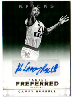 2011-12 Panini Preferred Emerald #23 Campy Russell PS/5 AU