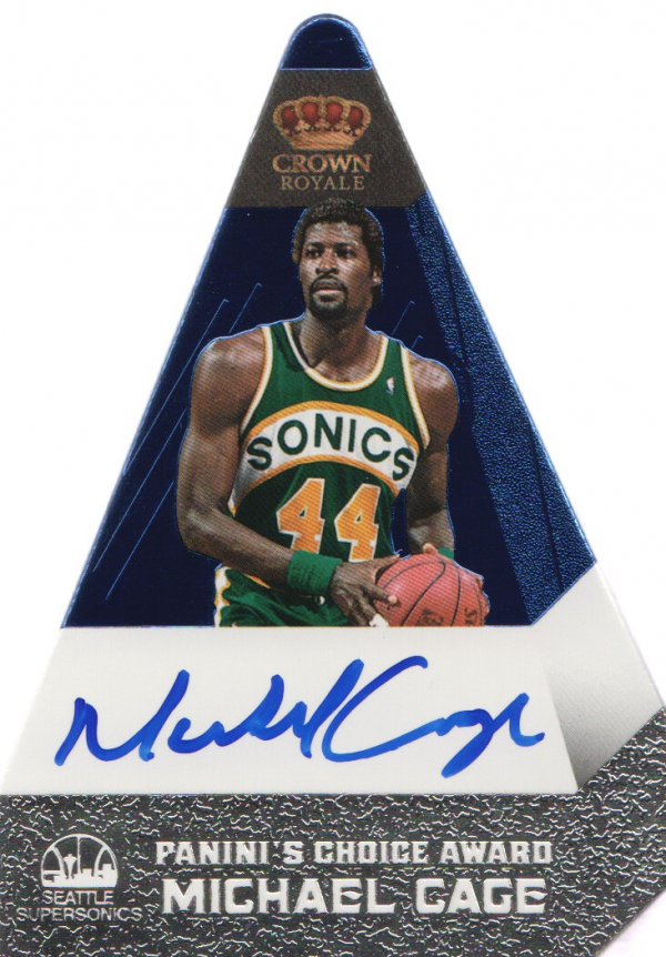 2011-12 Panini Preferred Blue #174 Michael Cage PC/50 AU