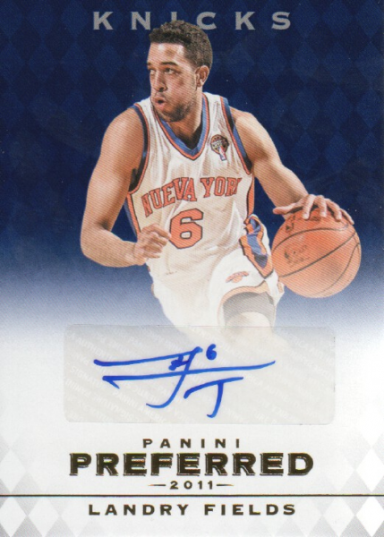 2011-12 Panini Preferred Blue #303 Landry Fields PS/49 AU