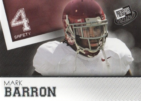 2012 Press Pass #2 Mark Barron