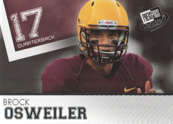 2012 Press Pass #36 Brock Osweiler