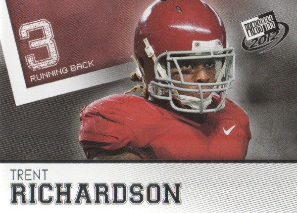2012 Press Pass #41 Trent Richardson