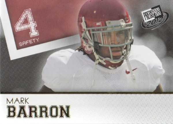 2012 Press Pass Gold #2 Mark Barron