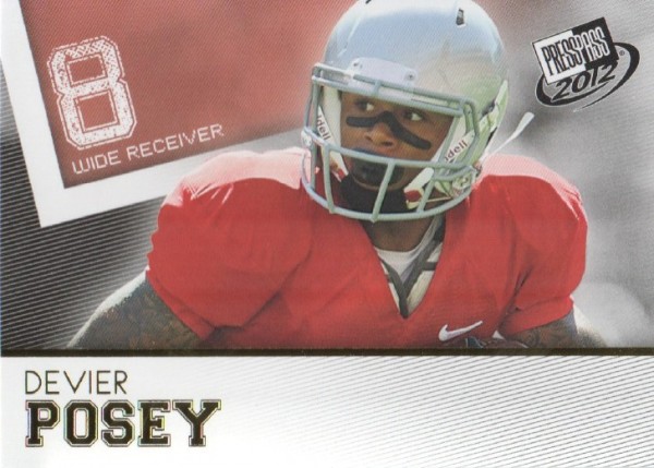 2012 Press Pass Gold #40 DeVier Posey
