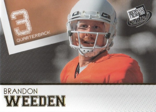 2012 Press Pass Gold #48 Brandon Weeden