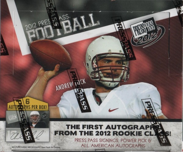 2012 Press Pass Football Hobby Box