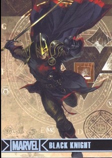 2012 Marvel Greatest Heroes Silver Foil #7 Black Knight
