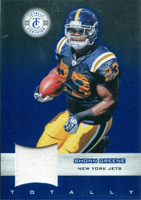 2011 Totally Certified Blue Materials #9 Shonn Greene/249
